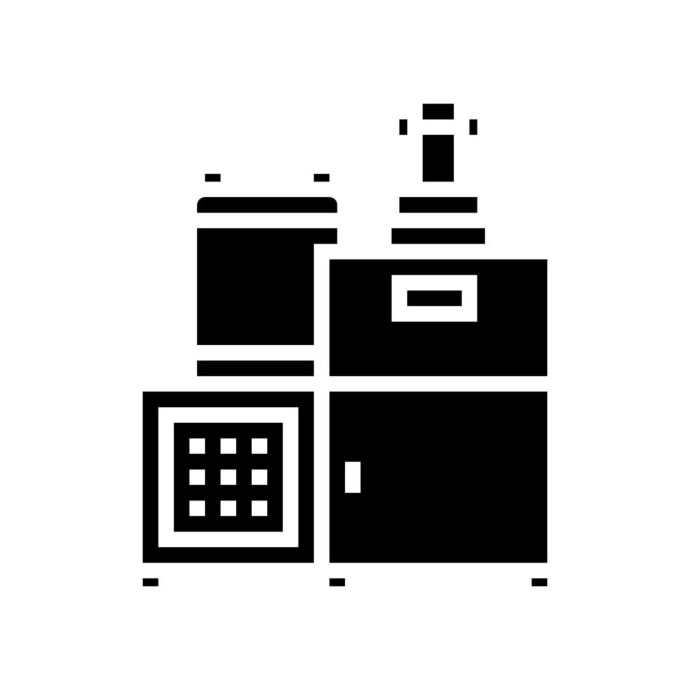 chocolate-industry-machine-glyph-icon-illustration-vector